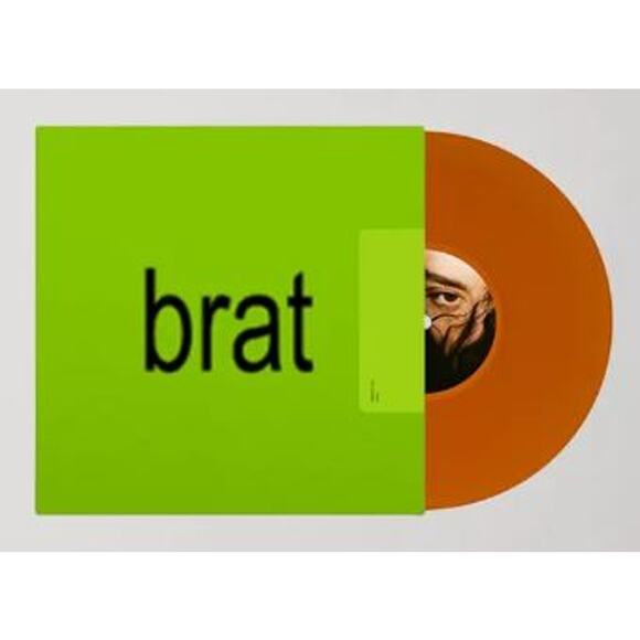 Charli XCX - BRAT Limited LP One Size Orange Translucent Swirl Color Vinyl - Picture 1 of 8